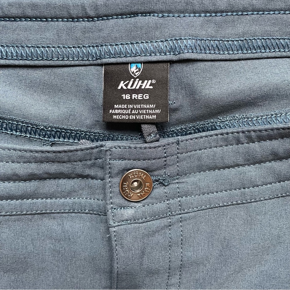 Kuhl Women’s Blue Grey Cargo Hiking Pants - Size 16 - Picture 3 of 7